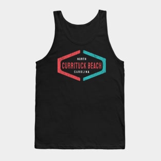 Currituck Beach, NC Summertime Vacationing Tag Signage Tank Top